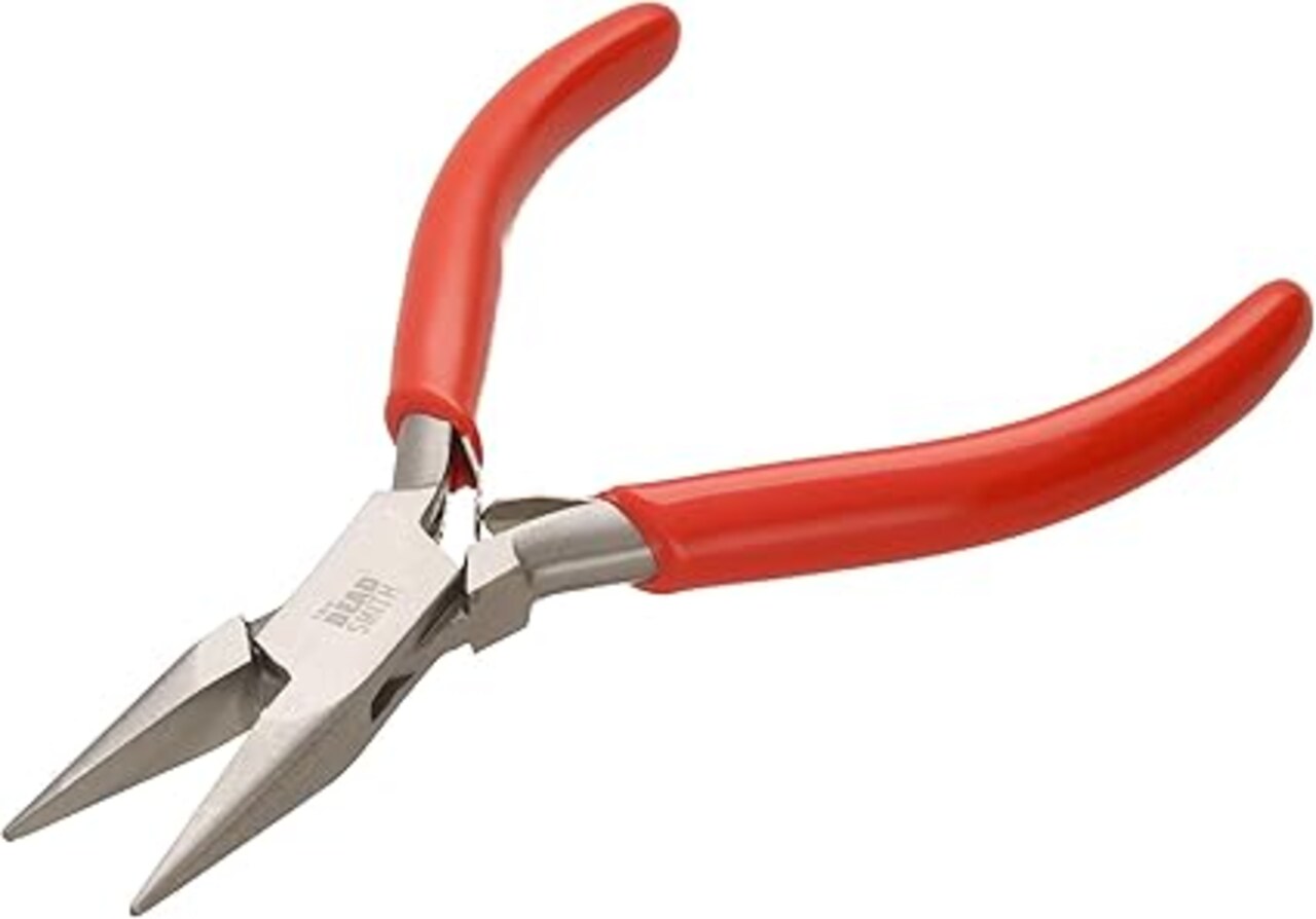 The Beadsmith Chain Nose Pliers - Economy Pliers - 4.75 Inches (121 mm) Precision Tool with Spring Action Handle for Jewelry Making, DIY Projects, and Crafting